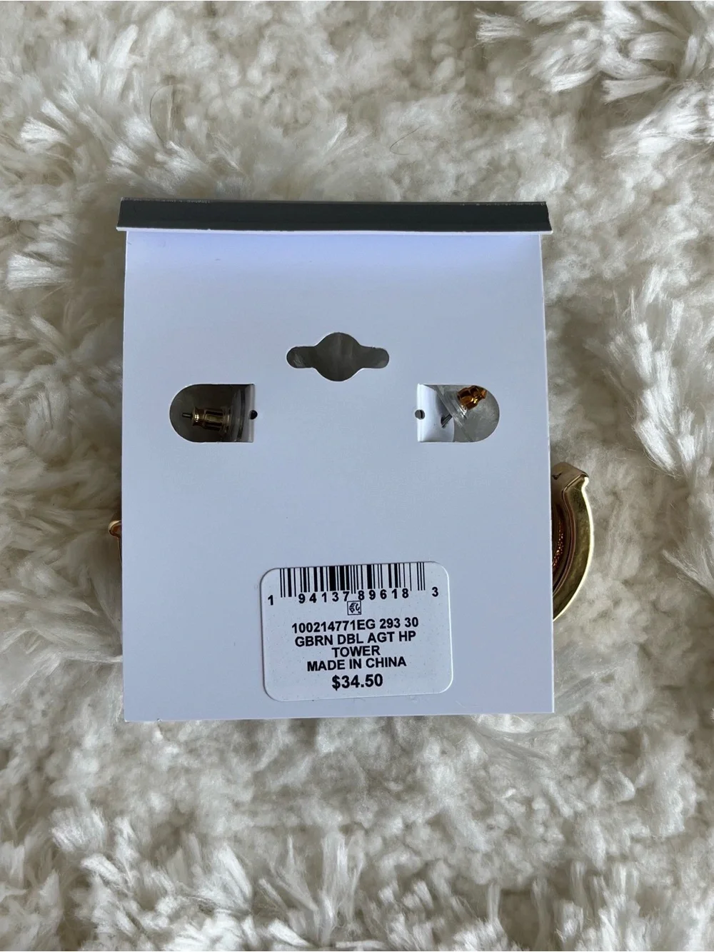 Style & Co Inlay Hoop Earrings